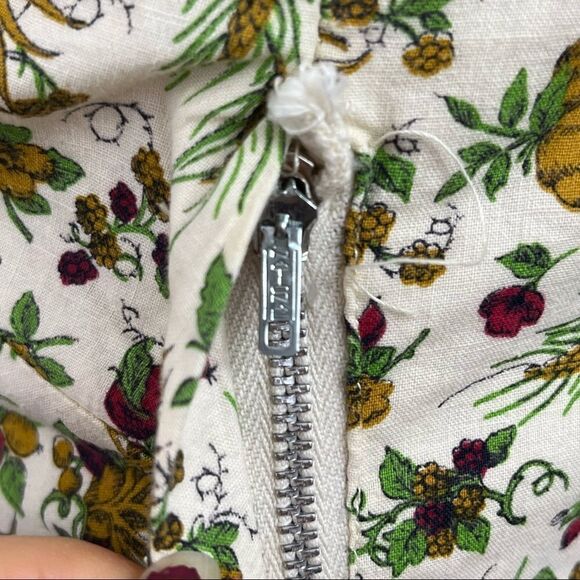 Vintage 70’s Handmade Autumn Novelty Print Sundress S - Picture 10 of 11